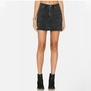 CITIZENS OF HUMANITY raw hem denim mini skirt -31